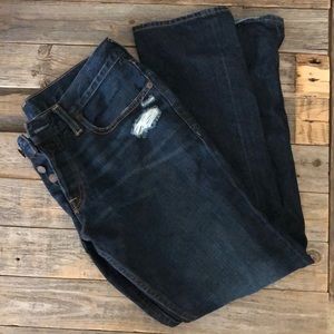 Hollister dark wash skinny jeans 32 x 30 button fly